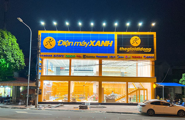 Thi công biển hiệu quảng cáo Thế giới di động